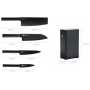 Набор ножей Xiaomi Heat Cool Black (4 ножа + подставка) HU0076