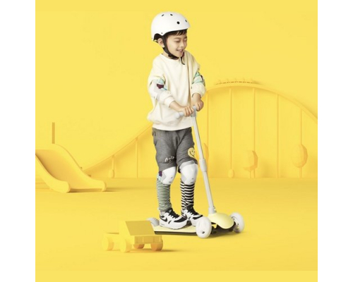 Детский самокат-кикборд Xiaomi MiTu Rice Rabbit Scooter желтый (HBC01YM)