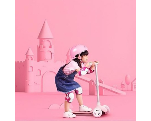 Детский самокат-кикборд Xiaomi MiTu Rice Rabbit Scooter розовый (HBC01YM)