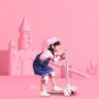 Детский самокат-кикборд Xiaomi MiTu Rice Rabbit Scooter розовый (HBC01YM)